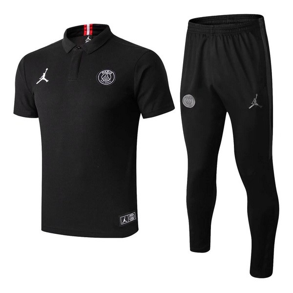 JORDAN Polo Conjunto Completo Paris Saint Germain 2018/19 Negro